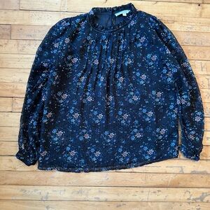 Floral Navy Women's Top